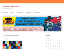 Tablet Screenshot of konveksibajujaket.com